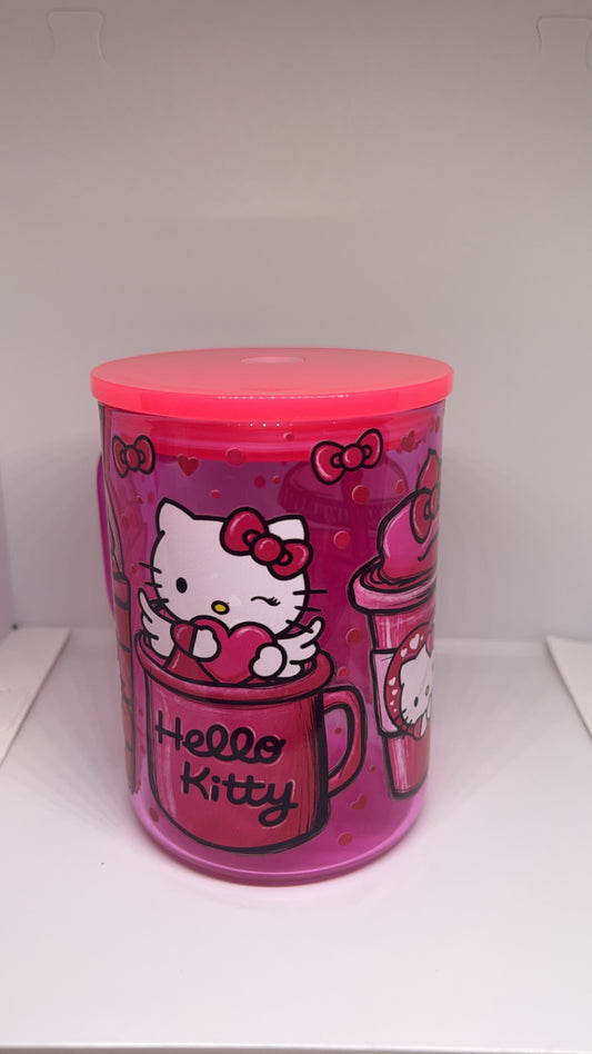 Hot Pink Love Hello Kitty Mug